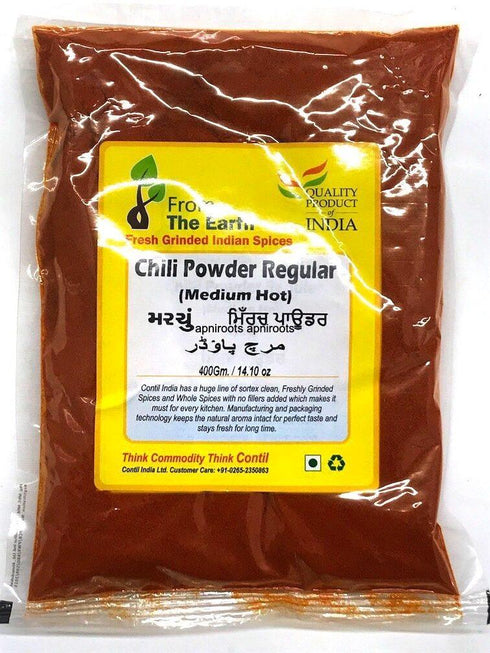 EARTHCHILLI POWDER REGULR 400G - apniroots Grocery
